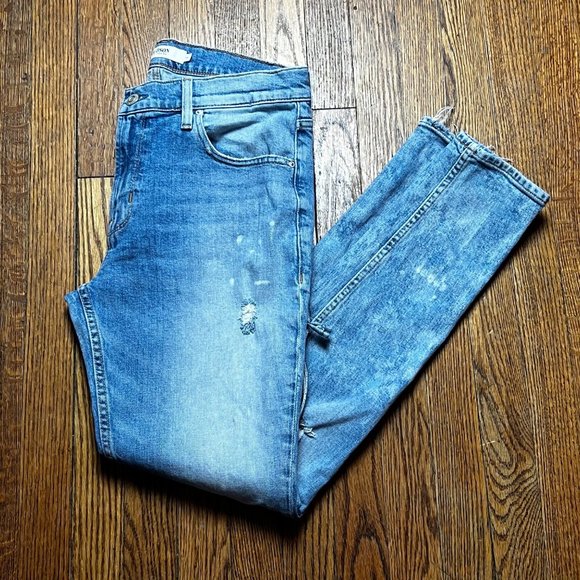 Hudson Zach side up skinny jean Distressed mens size 33x32 - Picture 6 of 14